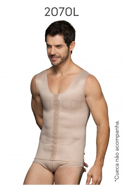 Colete masculino para ginecomastia longo 2070LMBESS1